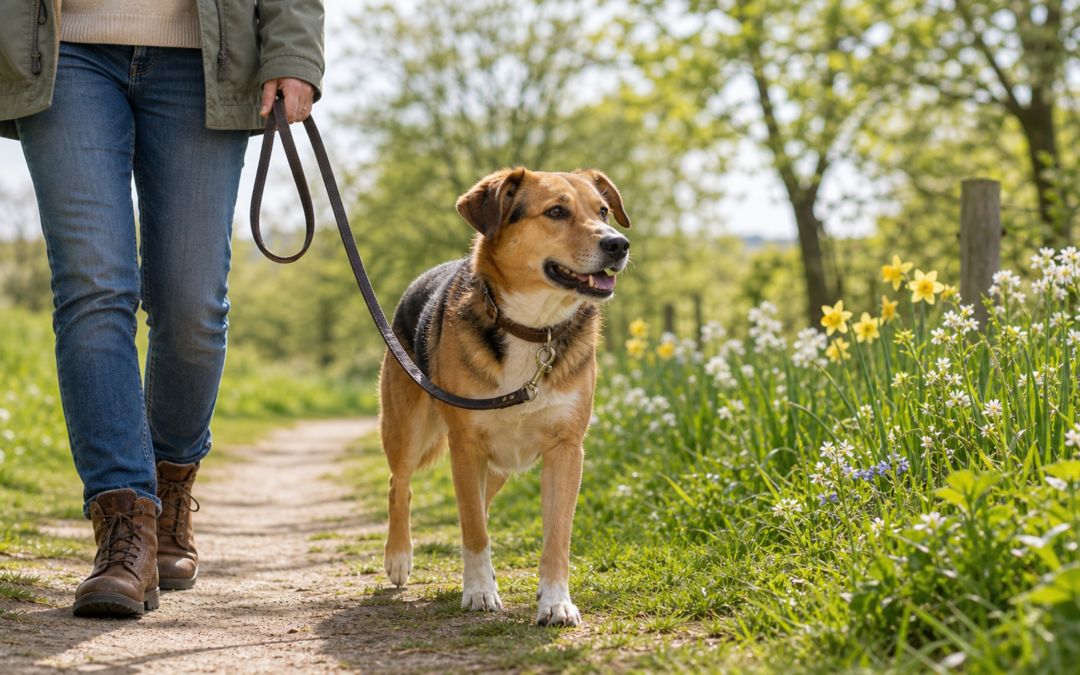 Frühlingsspaziergänge mit Hund: Rücksicht, Leine und neue Reize